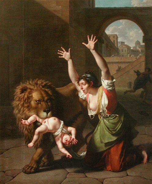Nicolas-Andre Monsiau Le Lion de Florence France oil painting art